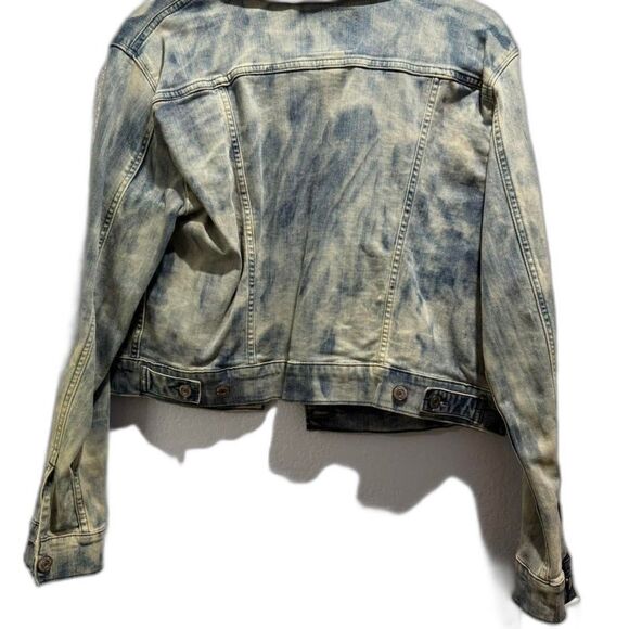 Levi's acid wash cropped jean jacket - Picture 2 of 5